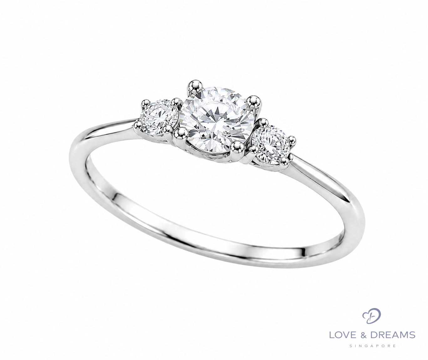 Three Stone Engagement Ring