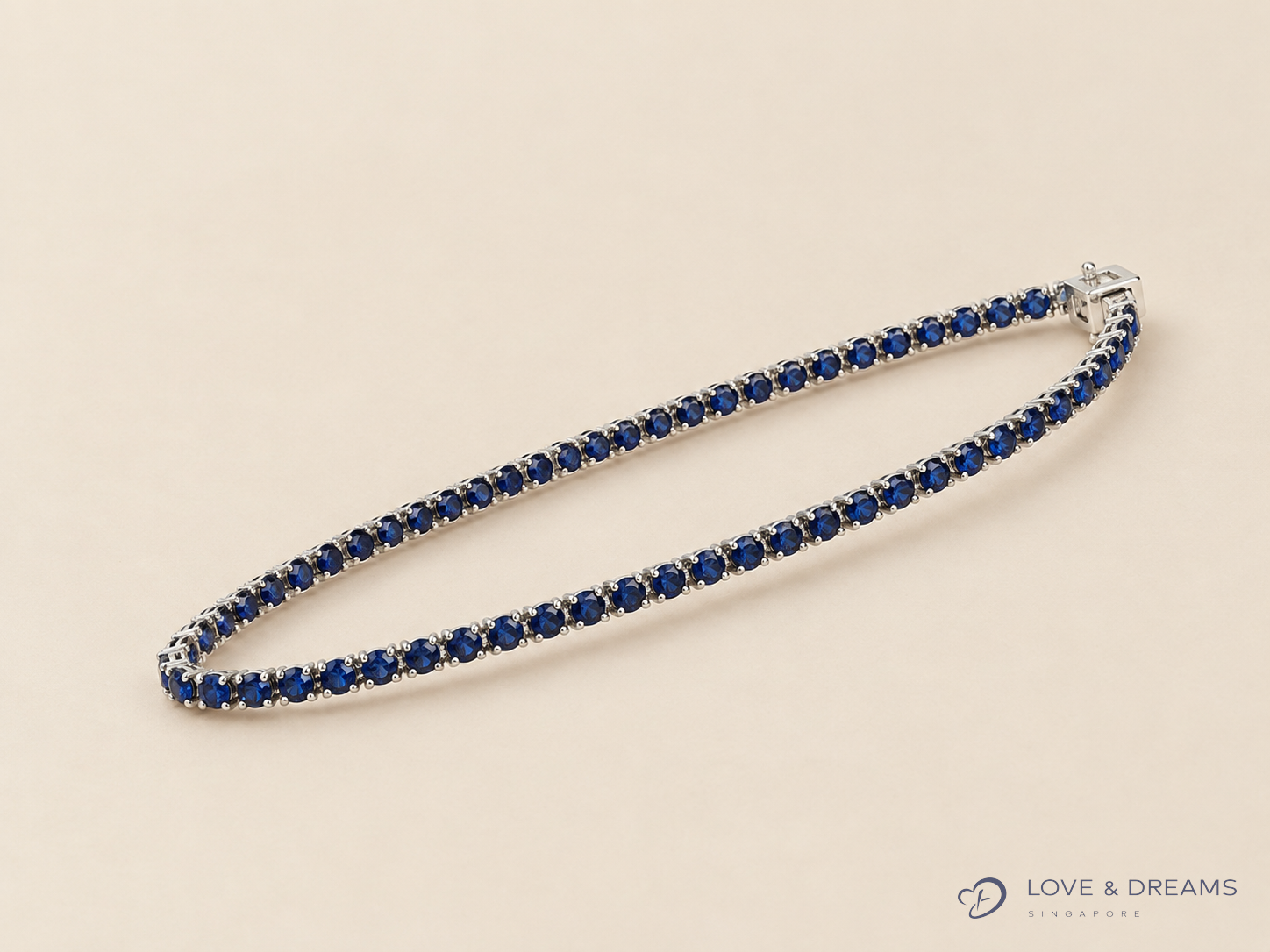 Myanmar Sapphire Tennis Bracelet