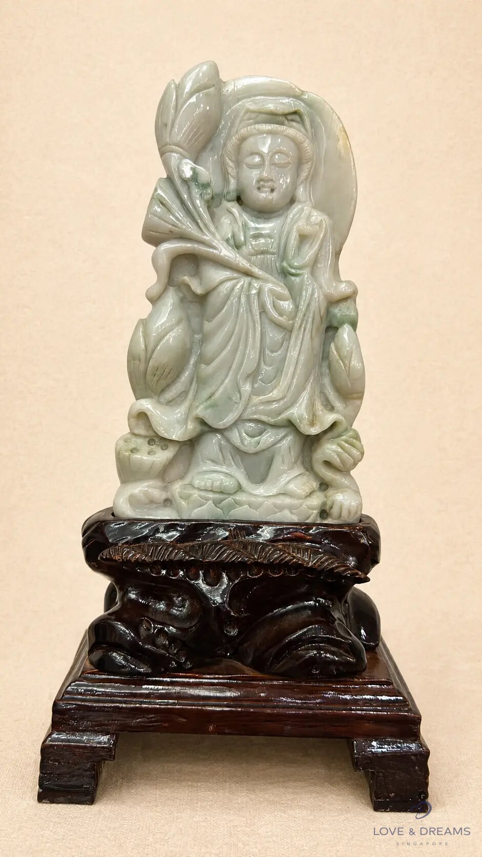 Guanyin with Lotus Motifs