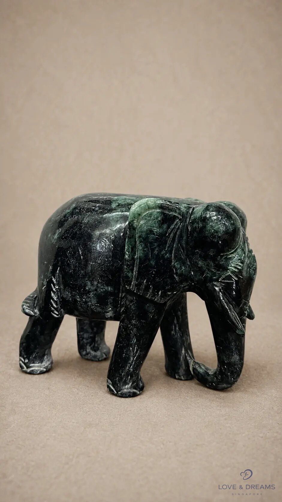 Dark Jade Elephant II