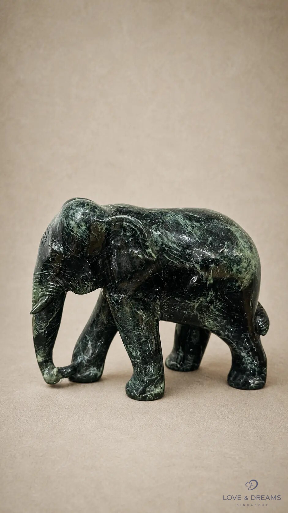 Dark Jade Elephant III