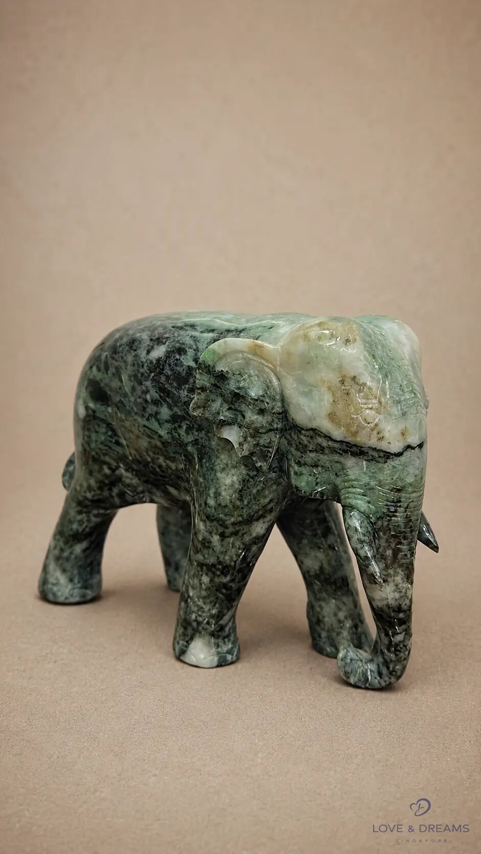 Marbled Jade Elephant I