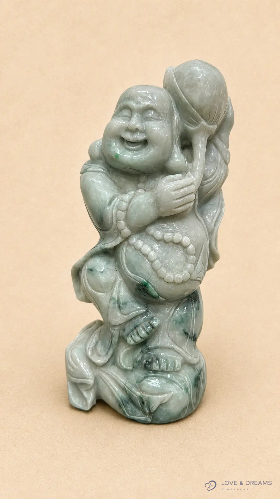 Laughing Buddha with Longevity Peach