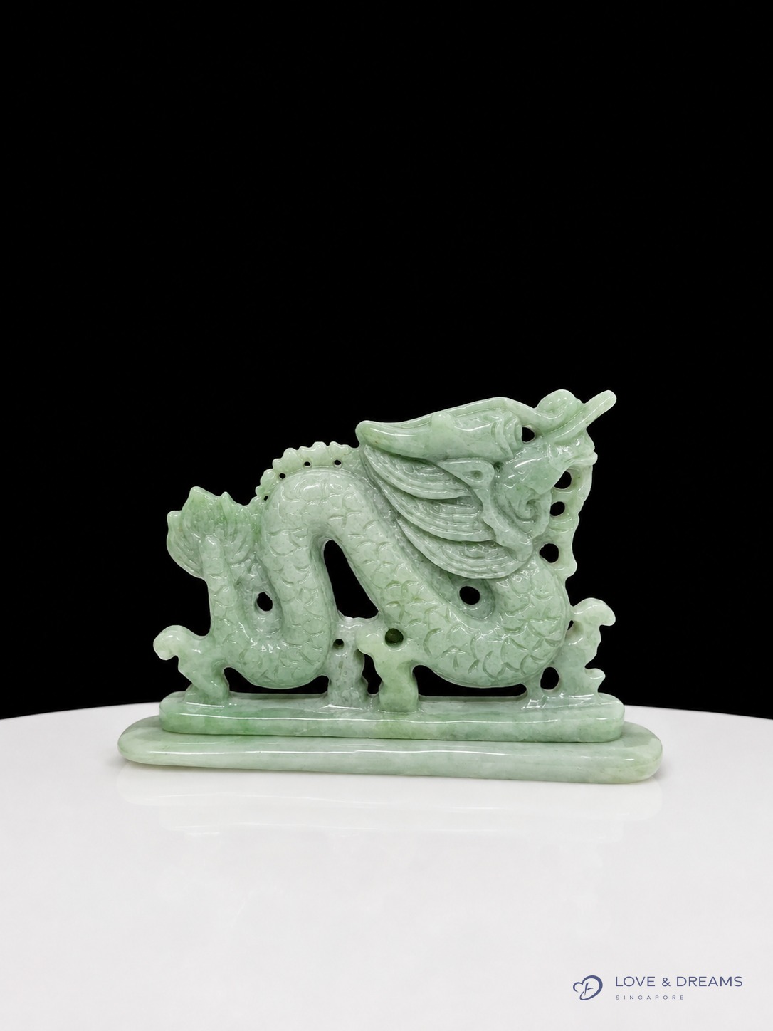 Mini Jade Recumbent Dragon