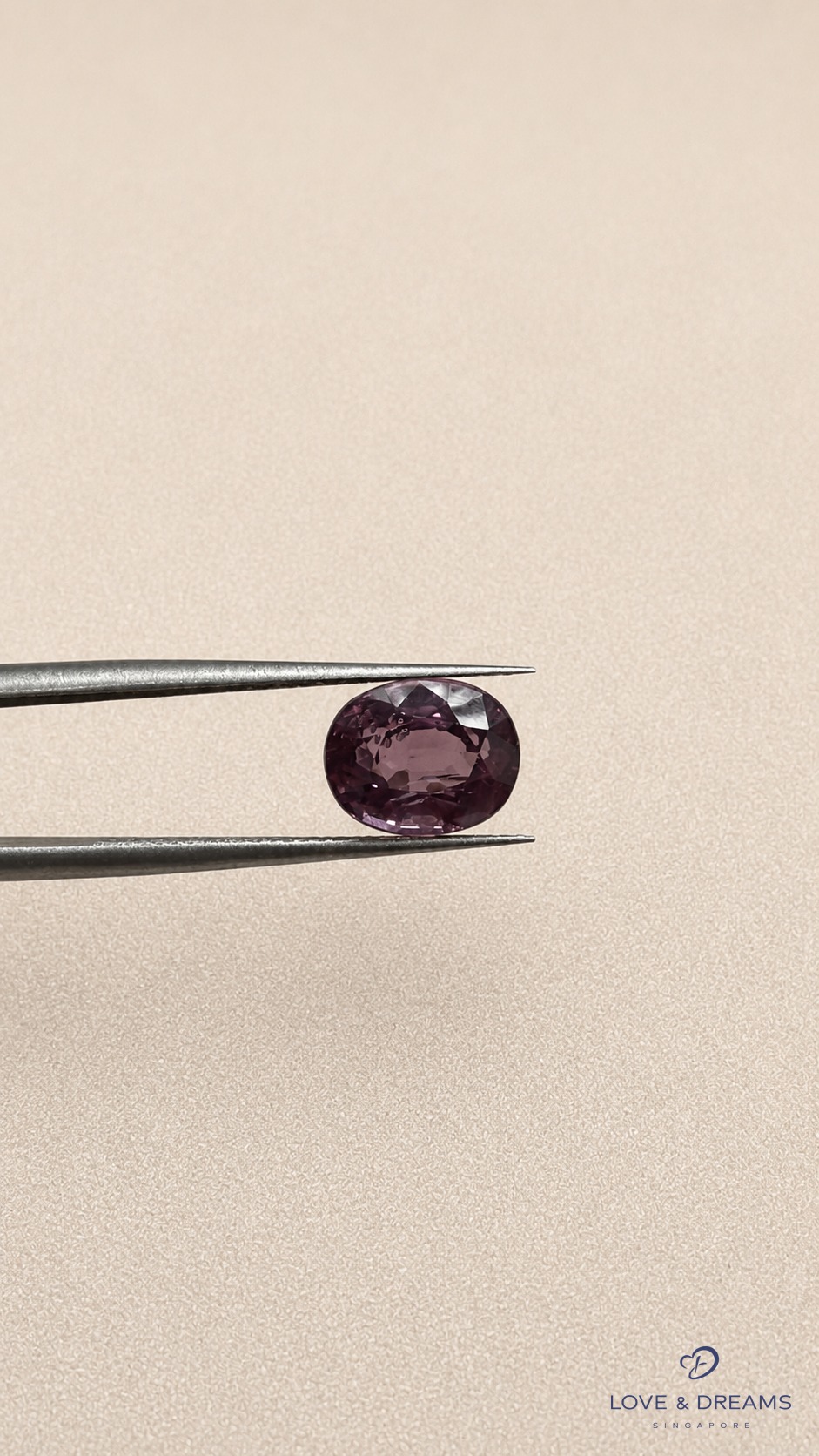 Natural Dusty-Rose Purple Spinel 2.70 ct