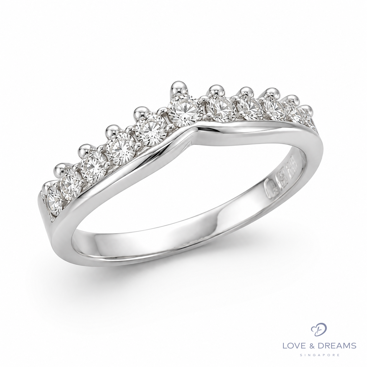 Crown Tiara Diamond Band